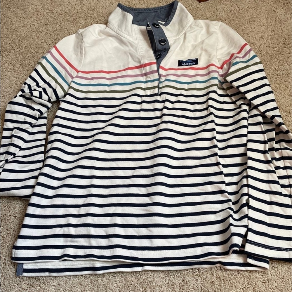 Ll Bean Button Sweatshirt - image 4